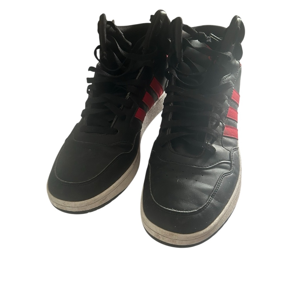 Adidas Men's Black and Red Sneakers -size 12